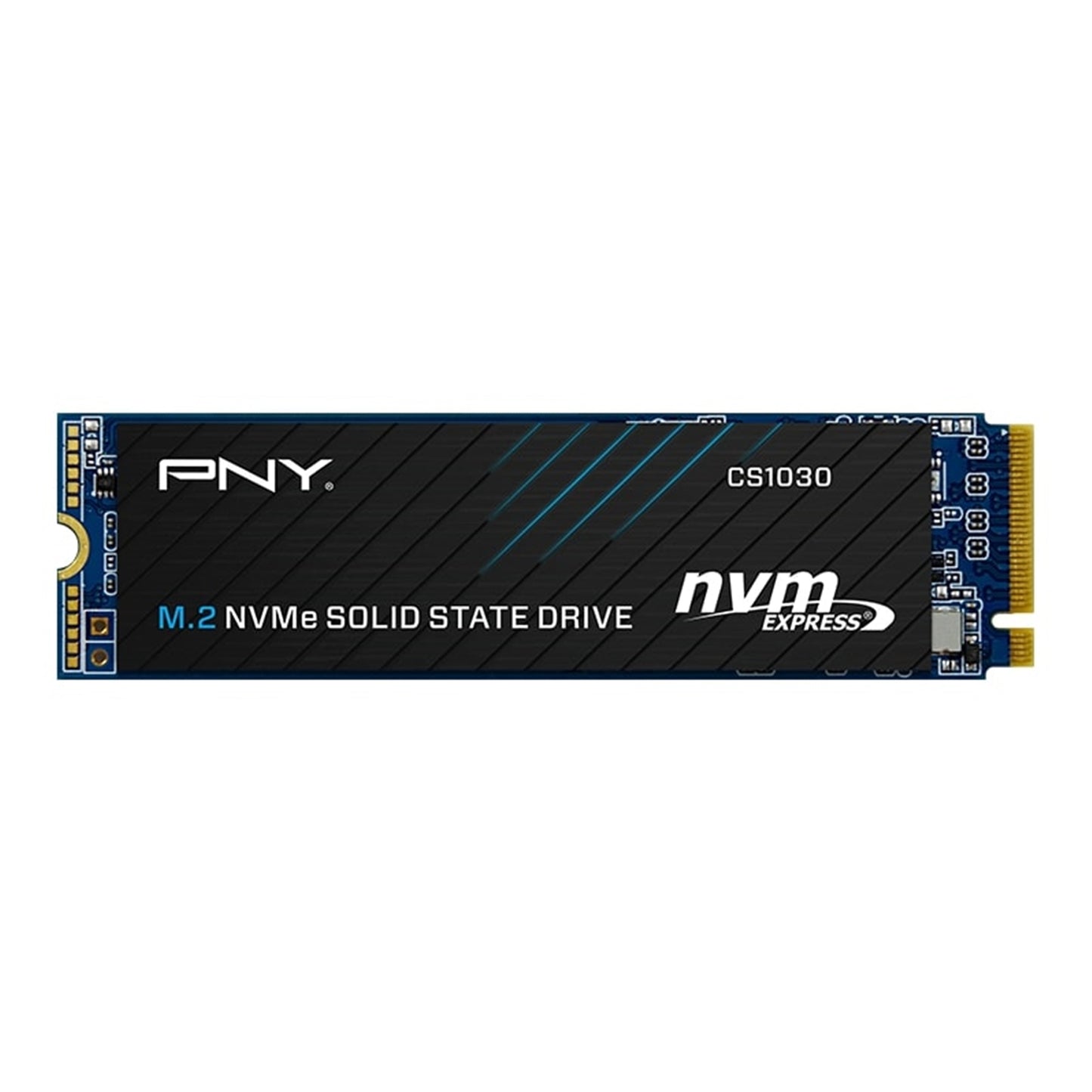 PNY (M280CS1030-500-RB) CS1030 M.2 NVMe 500GB SSD, PCIe Gen3 x4, Sequential Read of up to 2,000 MB/s and Write of up to 1,100 MB/s, M.2