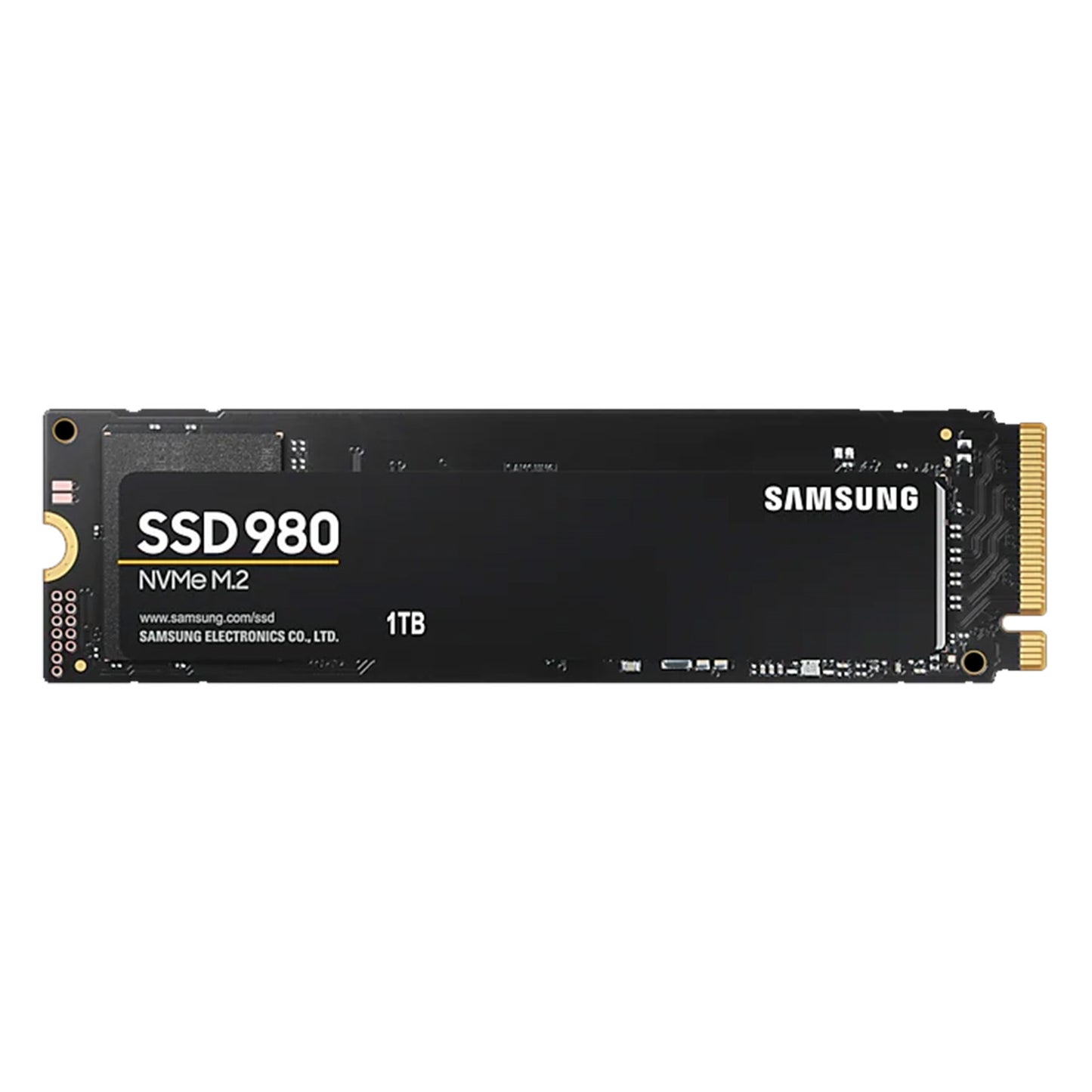 Samsung 980 (MZ-V8V1T0BW) 1TB NVMe SSD, M.2 Interface, PCIe Gen3, 2280, Read 350MB/s, Write 3000MB/s, 5 Year Warranty - PC Gear UK