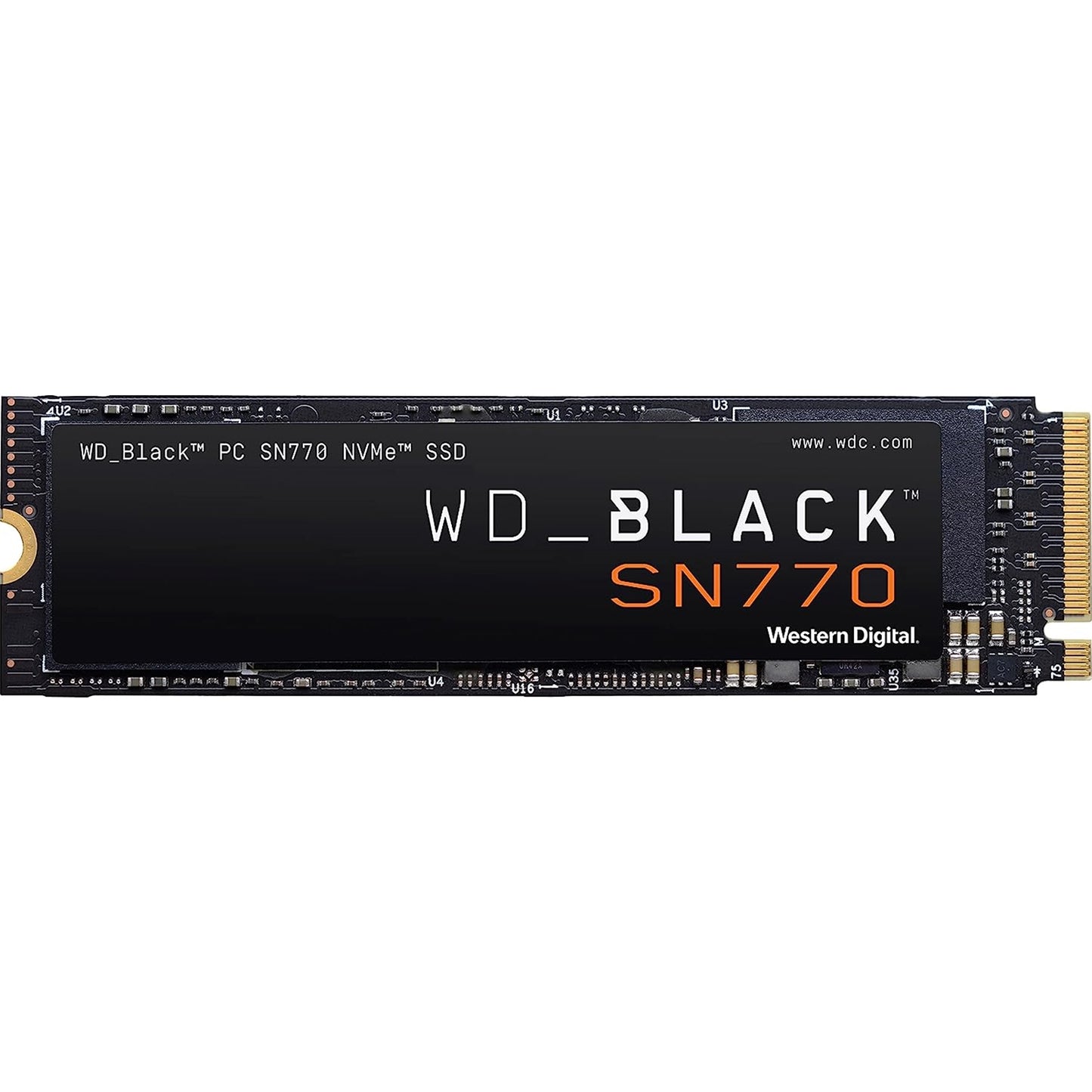 WD Black SN770 (WDS200T3X0E) NVMe SSD, M.2 Interface, PCIe Gen4, 2280, Read 5150MB/s, Write 4850MB/s, 5 Year Warranty - PC Gear UK