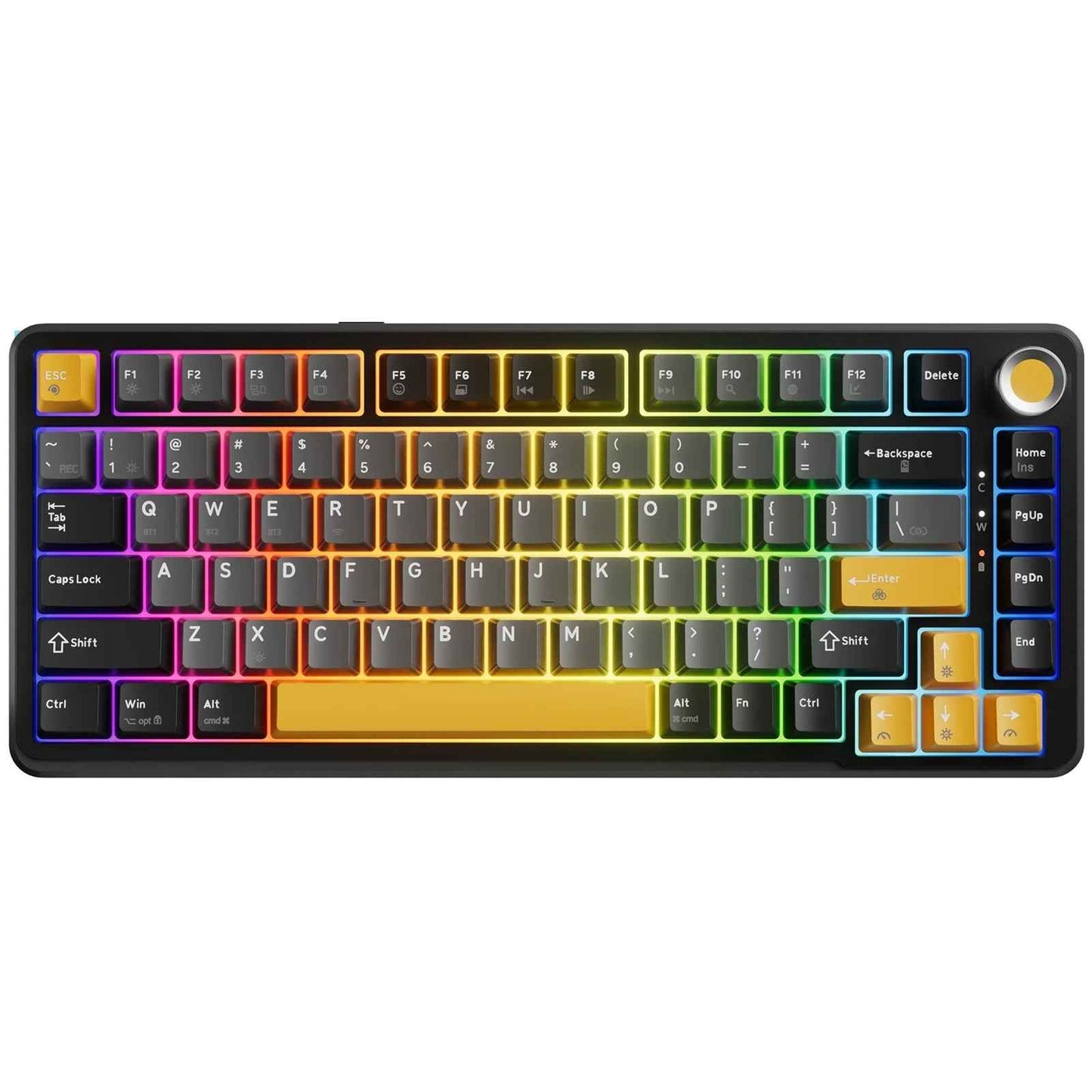 MARVO Titan 75 KG986W Wireless Mechanical Gaming Keyboard, Tri-Mode Connectivity, Wired, 2.4GHz & Bluetooth, Hot-Swappable Mechanical Switches, Vibrant RGB Backlighting, Full-Key Anti-Ghosting