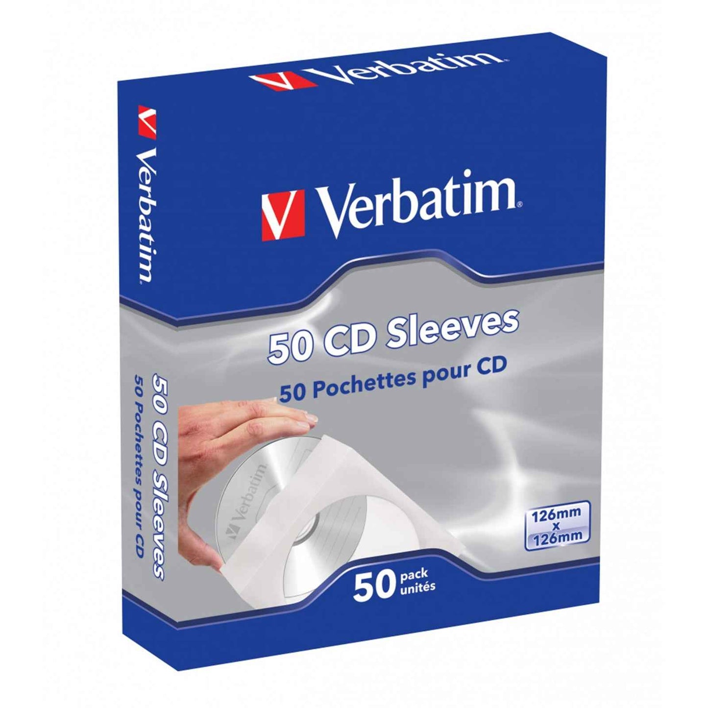 Verbatim (49992) CD-DVD Paper Sleeves 50-Pack