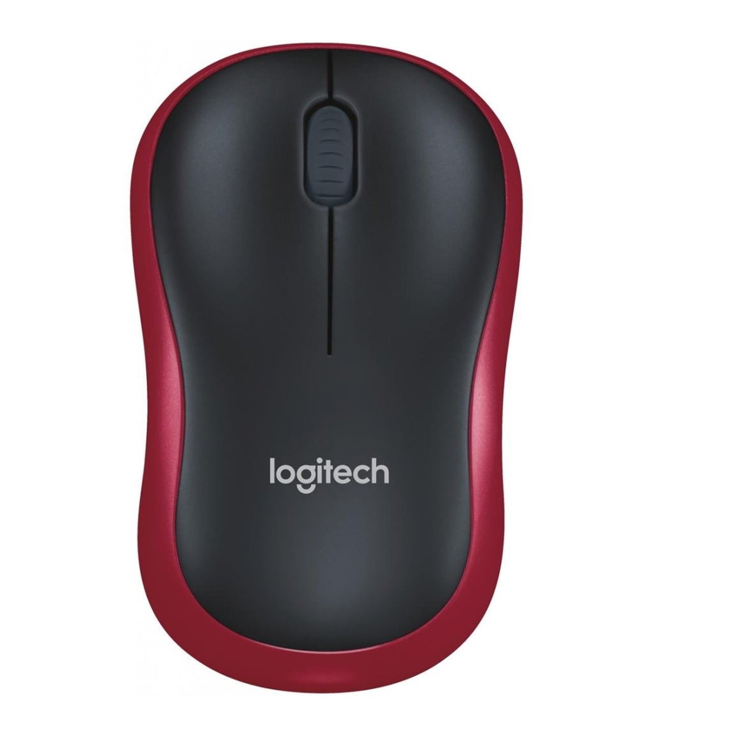 Logitech M185 Wireless Mouse, 2.4GHz with USB Mini Receiver, 12-Month Battery Life, 1000 DPI Optical Tracking, Ambidextrous, Compatible with PC, Mac, Laptop, Red and Black - PC Gear UK