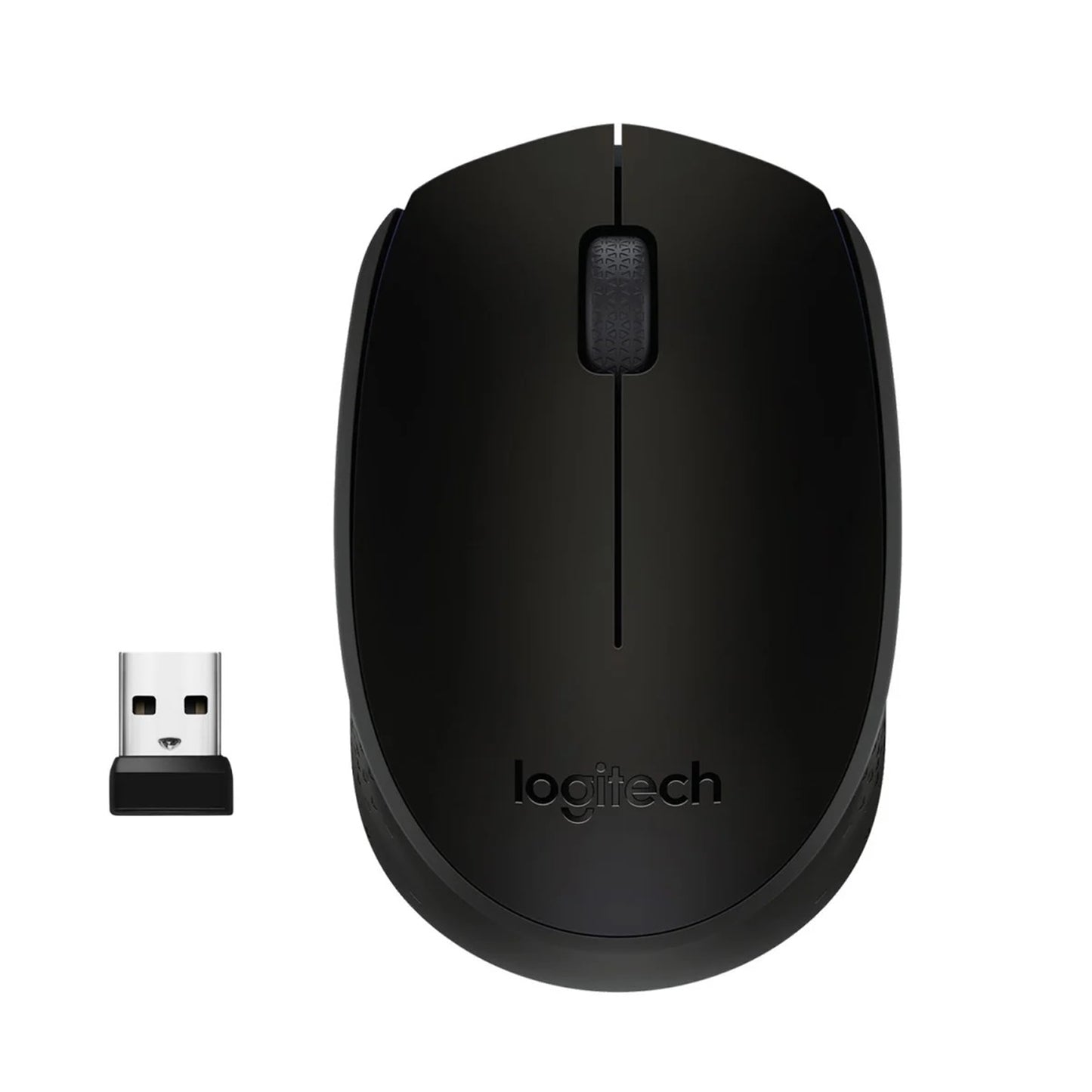 Logitech Wireless Mouse M171, Compact Ambidextrous Curve Design, 12-Month Battery, 2.4 GHz wireless connection, Black - PC Gear UK