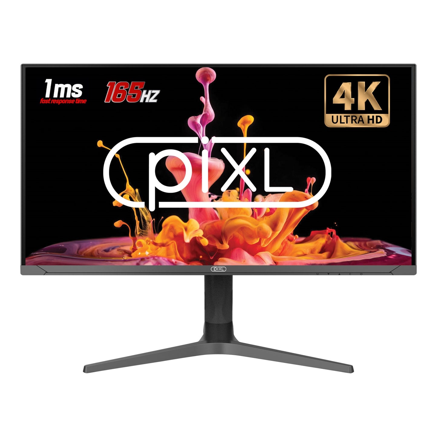 piXL CM32G7 32 Inch 4K IPS Monitor, 144Hz, 1ms, Frameless, Freesync, G-Sync, HDMI, DisplayPort, USB-C, USB-A x 2 With Audio Port, Black, RGB Lighting, VESA Mount, Height Adjustable, 3 Year Warranty - PC Gear UK