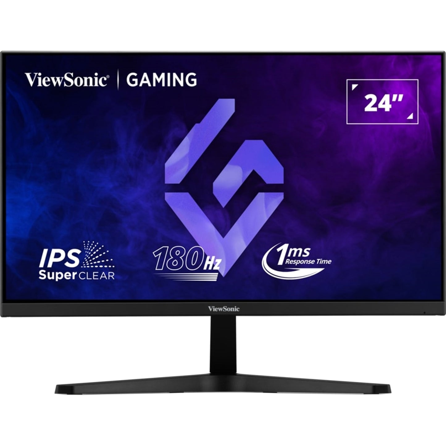 Viewsonic VX24G1-HD 24 Inch Full HD IPS Gaming Monitor, 1920x1080 resolution, 180Hz, HDMI, DisplayPort, 1ms, Freesync, VESA - PC Gear UK
