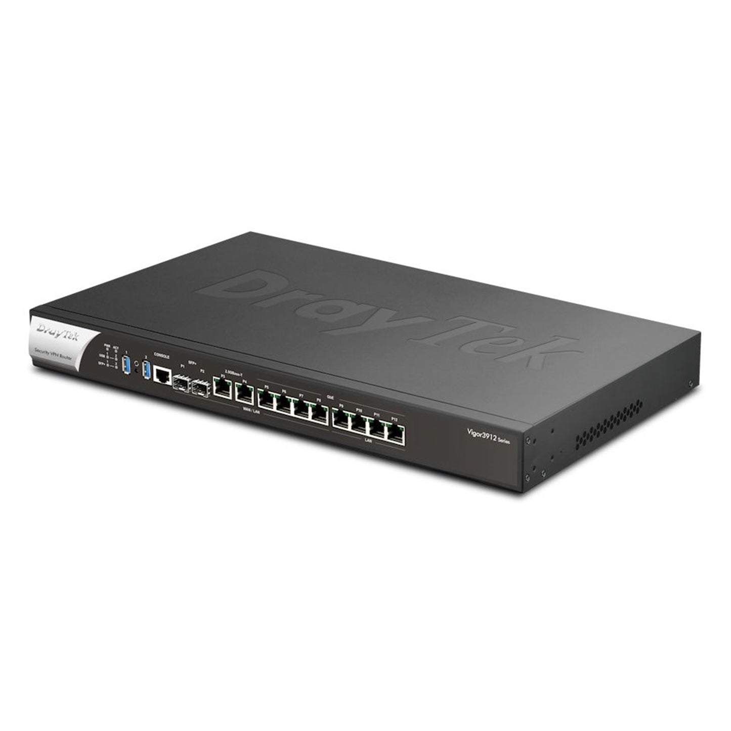 DrayTek V3912S-K Vigor 3912S Wired 12.5Gb Enterprise Grade Multi-WAN Firewall Router with 256GB SSD for Linux Applications - PC Gear UK