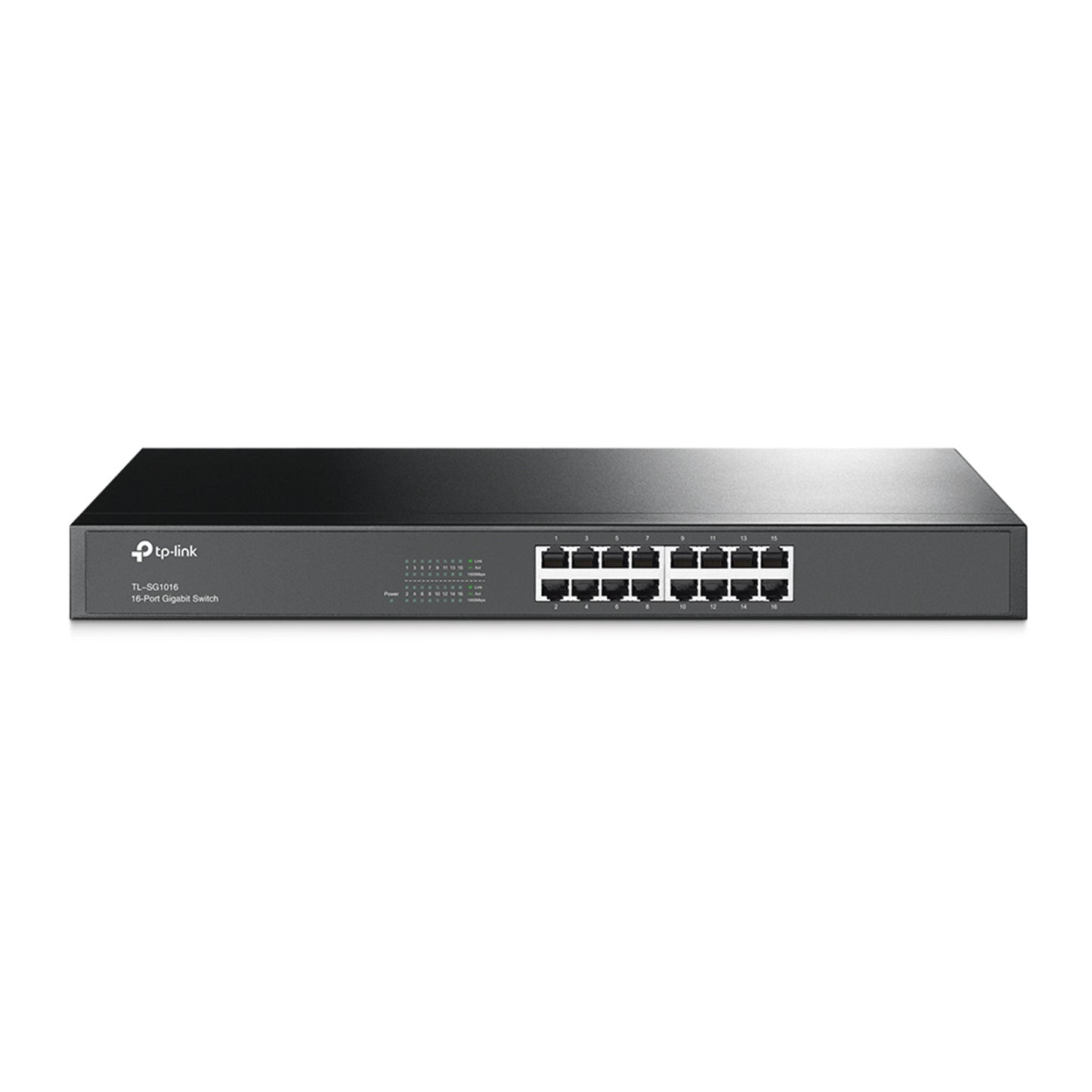 TP-Link TL-SG1016 16-Port Metal Gigabit Rackmount Network Switch - PC Gear UK