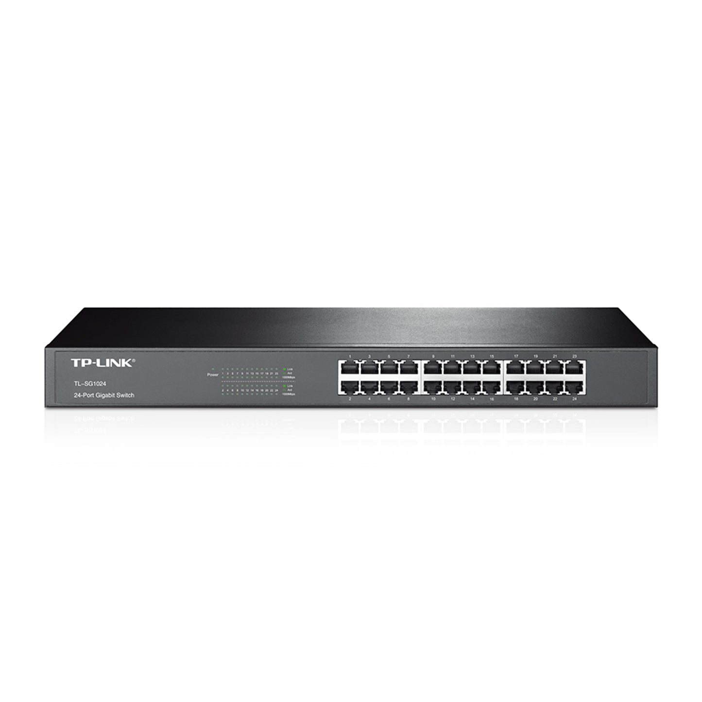TP-Link TL-SG1024 24-Port Metal Gigabit Rackmount Network Switch - PC Gear UK