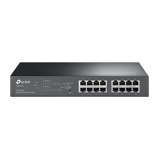 TP-Link TL-SG1016PE 16-Port Metal Gigabit Easy Smart Switch with 8-Port PoE+ (150W) - PC Gear UK