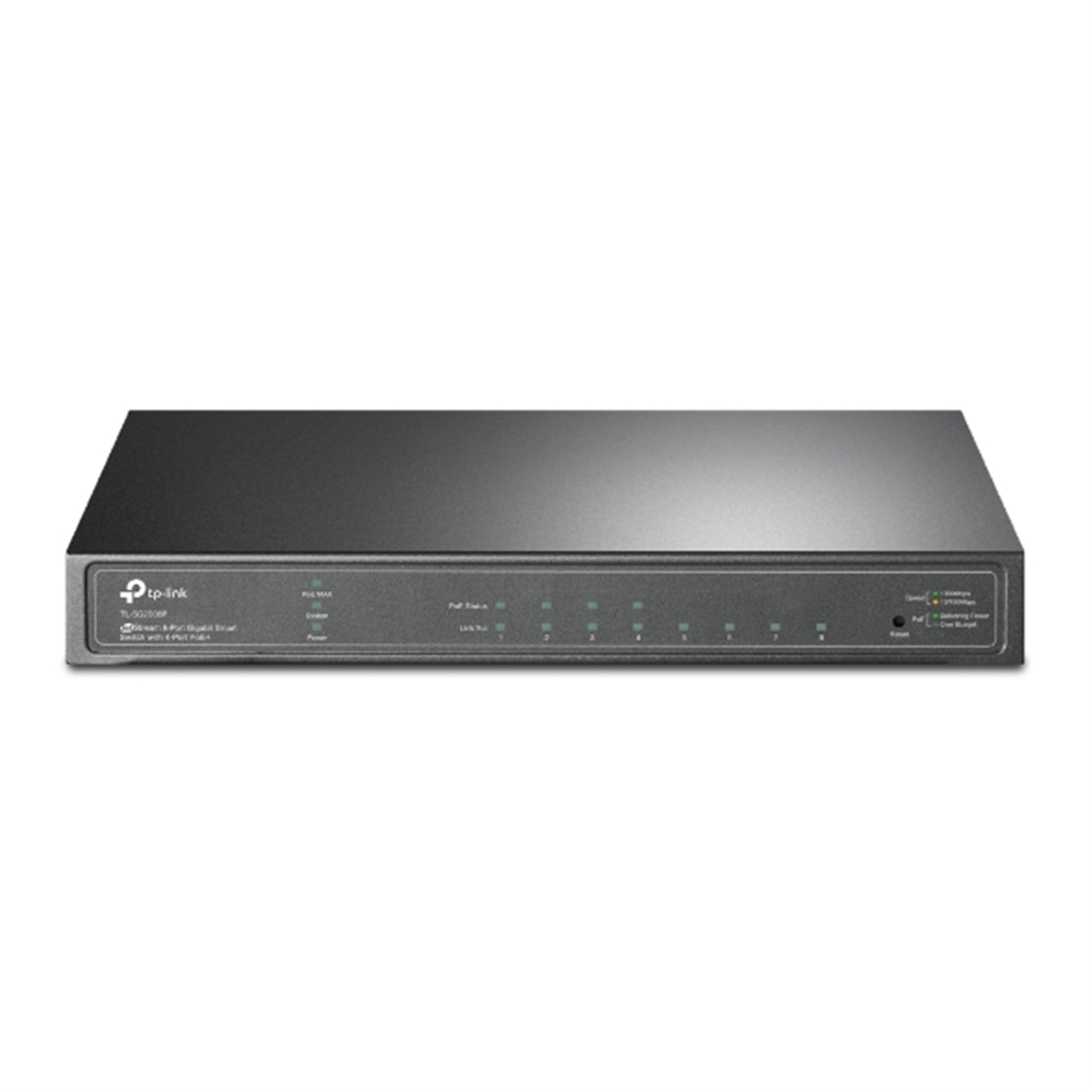 TP-Link JetStream TL-SG2008P 8-Port Metal Gigabit Smart Switch with 4-Port PoE+ (62W) - PC Gear UK