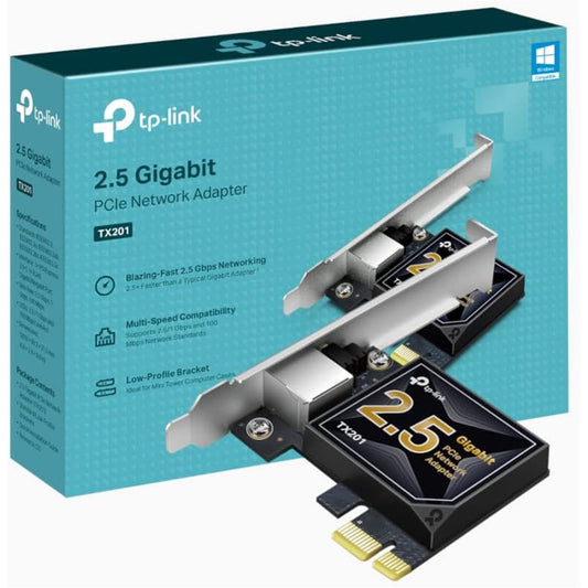 TP-Link TX201 2.5 Gigabit PCIe Network Adapter - PC Gear UK