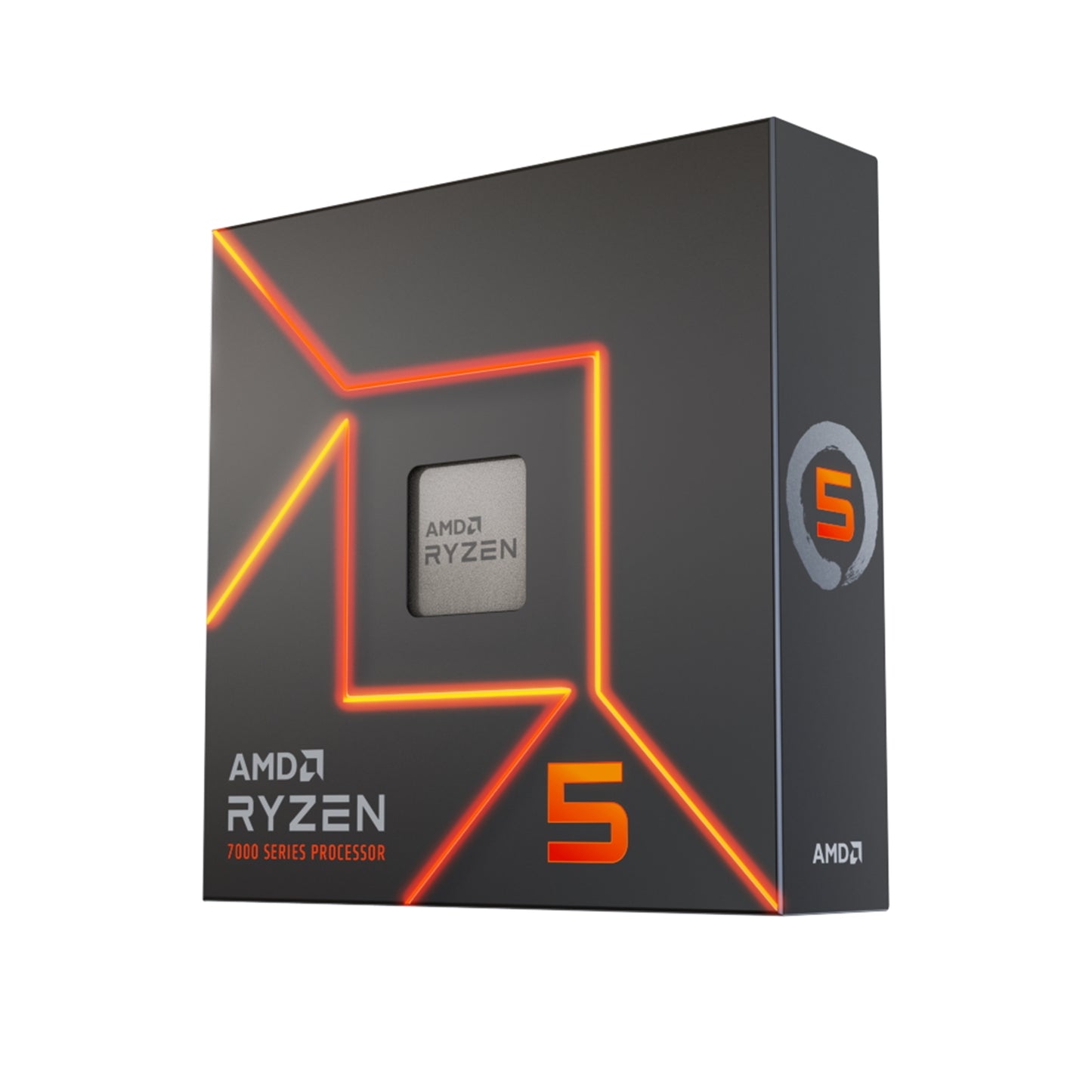 AMD Ryzen 5 7600X 4.7GHz 6 Core AM5 Processor, 12 Threads, 4.7GHz up to 5.3GHz Boost, 38MB Cache,105W, No Fan, Radeon Graphics - PC Gear UK