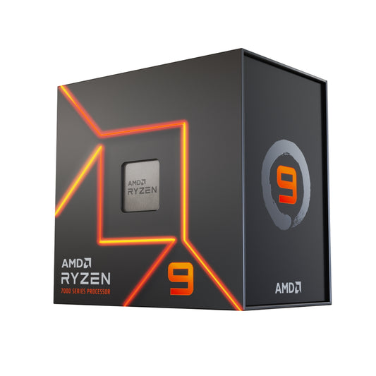AMD Ryzen 9 7900X with Radeon Graphics, 12 Core Processor, 24 Threads, 4.7GHz up to 5.6GHz Boost, 76MB Cache, 170W, No Fan, Radeon Graphics - PC Gear UK