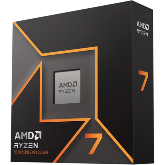 AMD Ryzen 7 9700X with Radeon Graphics, 8 Core AM5 Processor, 16 Threads, 3.8GHz up to 5.5GHz Boost, 40MB Cache, 65W, No Fan, Radeon Graphic - PC Gear UK