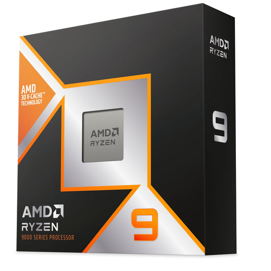 AMD Ryzen 9 9950X3D 16 Core AM5 Processor with Radeon Graphics, 4.3GHz up to 5.7GHz Boost, 144MB Cache, 170W, No Fan, Radeon Graphics - PC Gear UK