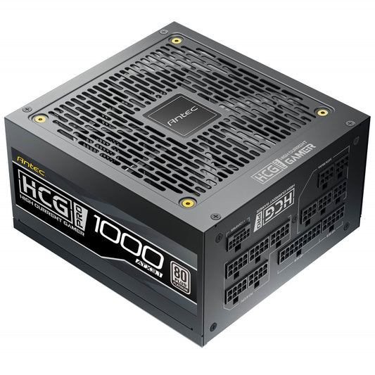 Antec HCG1000 PRO Platinum ATX 3.1 Power Supply - 1000W, Fully Modular, 80 PLUS Platinum Certified, Silent Fan, High-Performance Gaming PSU - PC Gear UK