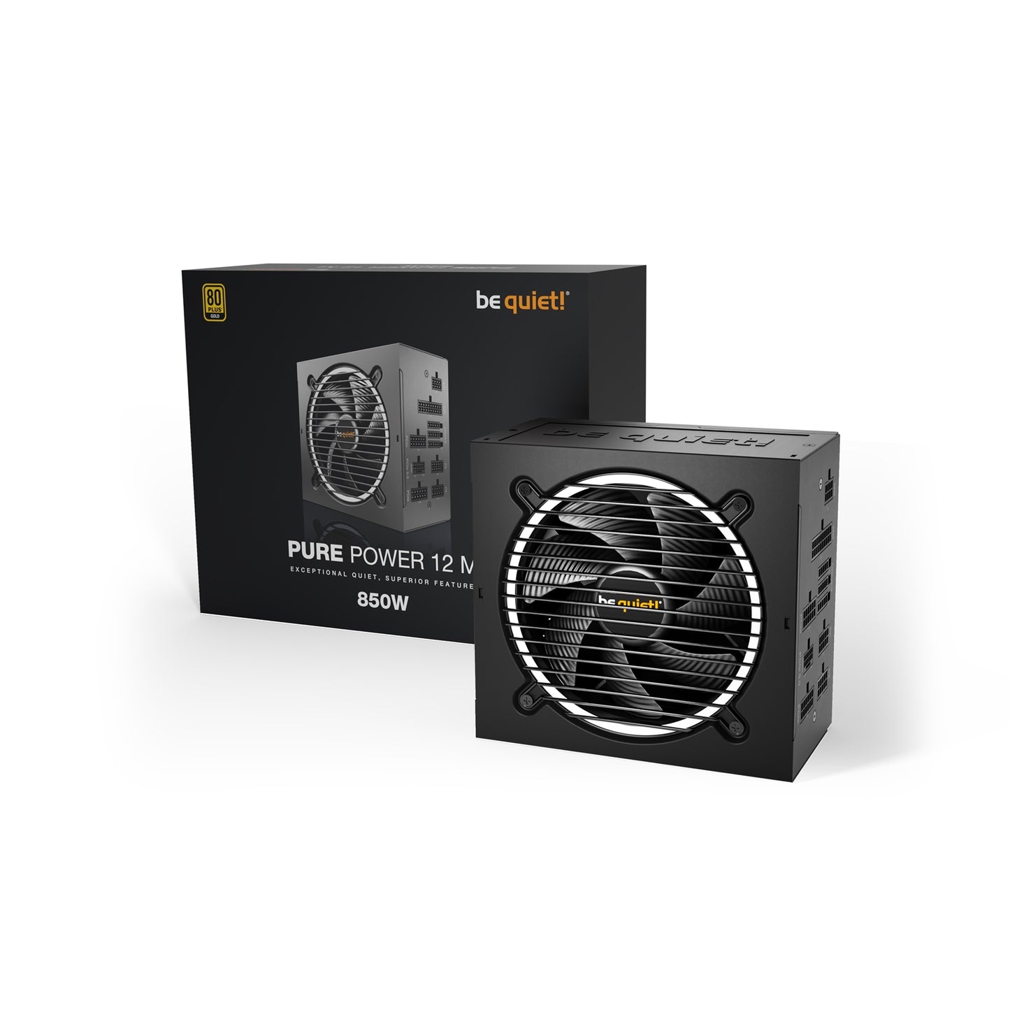 be quiet! Pure Power 12 M 850W 80 PLUS Gold PSU, ATX 3.0 Power Supply with 120mm Fan - PC Gear UK