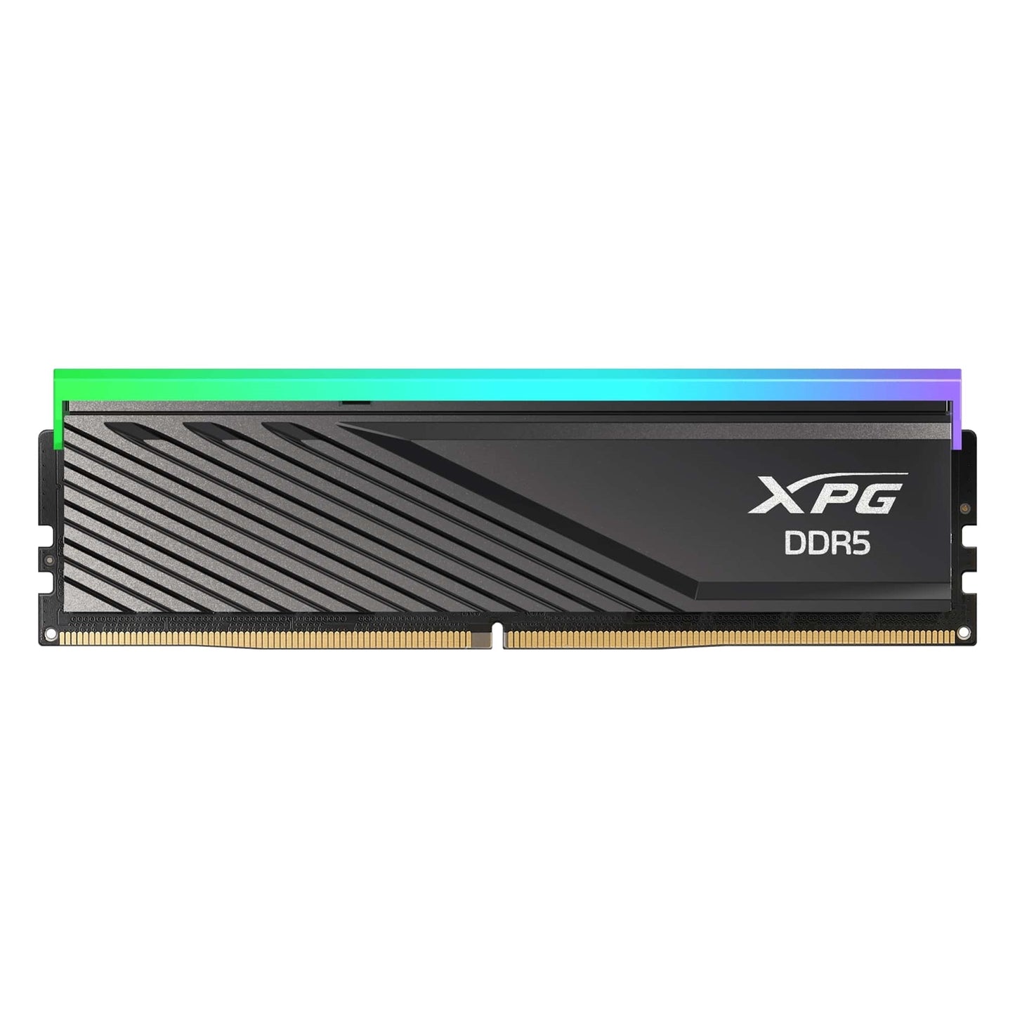 Adata LANCER RGB AX5U6000C3616G-SLABRBK DDR5 6000MHz, 16GB, (1 x 16GB) CL36-38-38, 1.35v, Retail, Black RGB System Memory - PC Gear UK