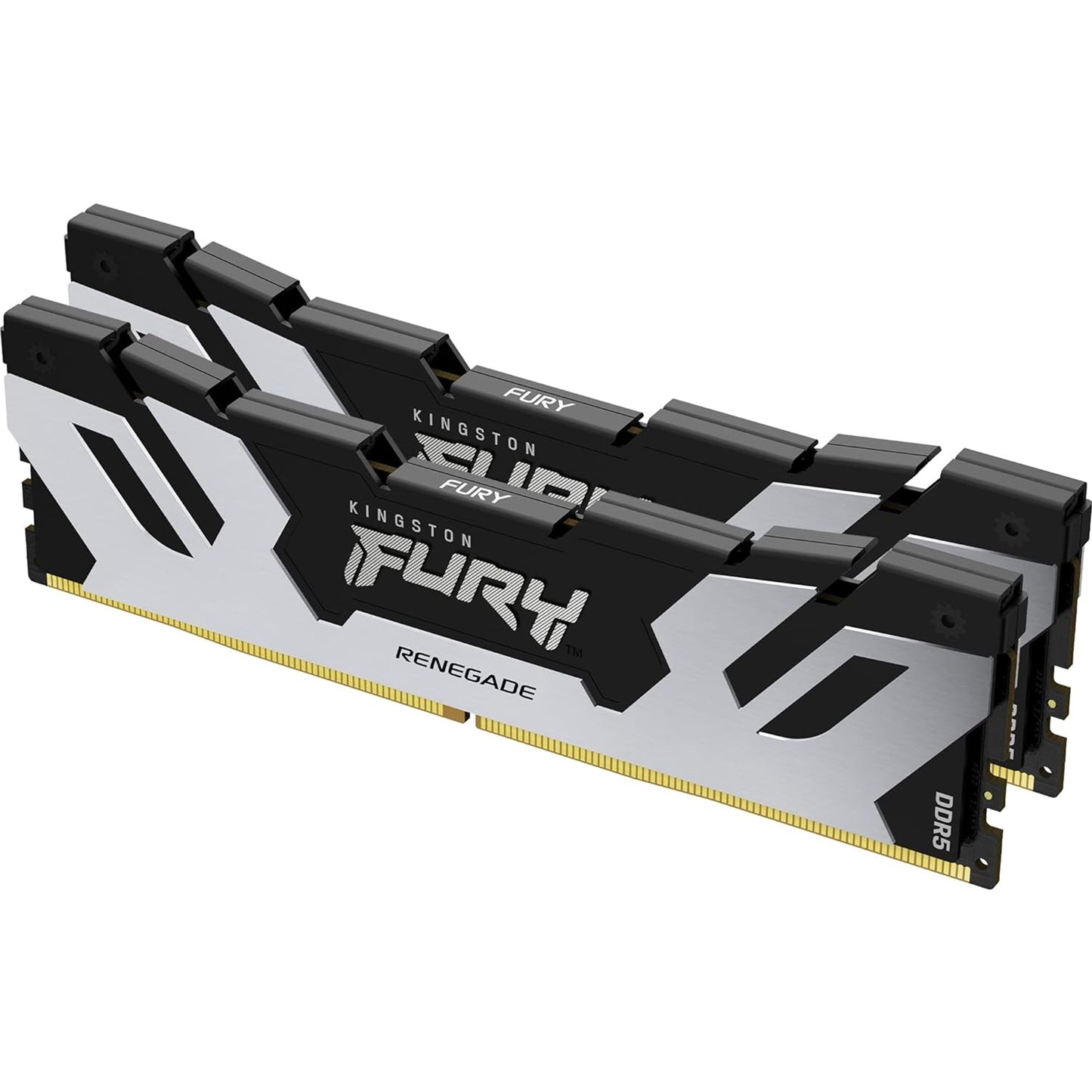 Kingston FURY Renegade KF564C32RSK2-64 64GB (32GB x2) DDR5 6400MT/s Silver/Black DIMM, AMD EXPO Certified - PC Gear UK