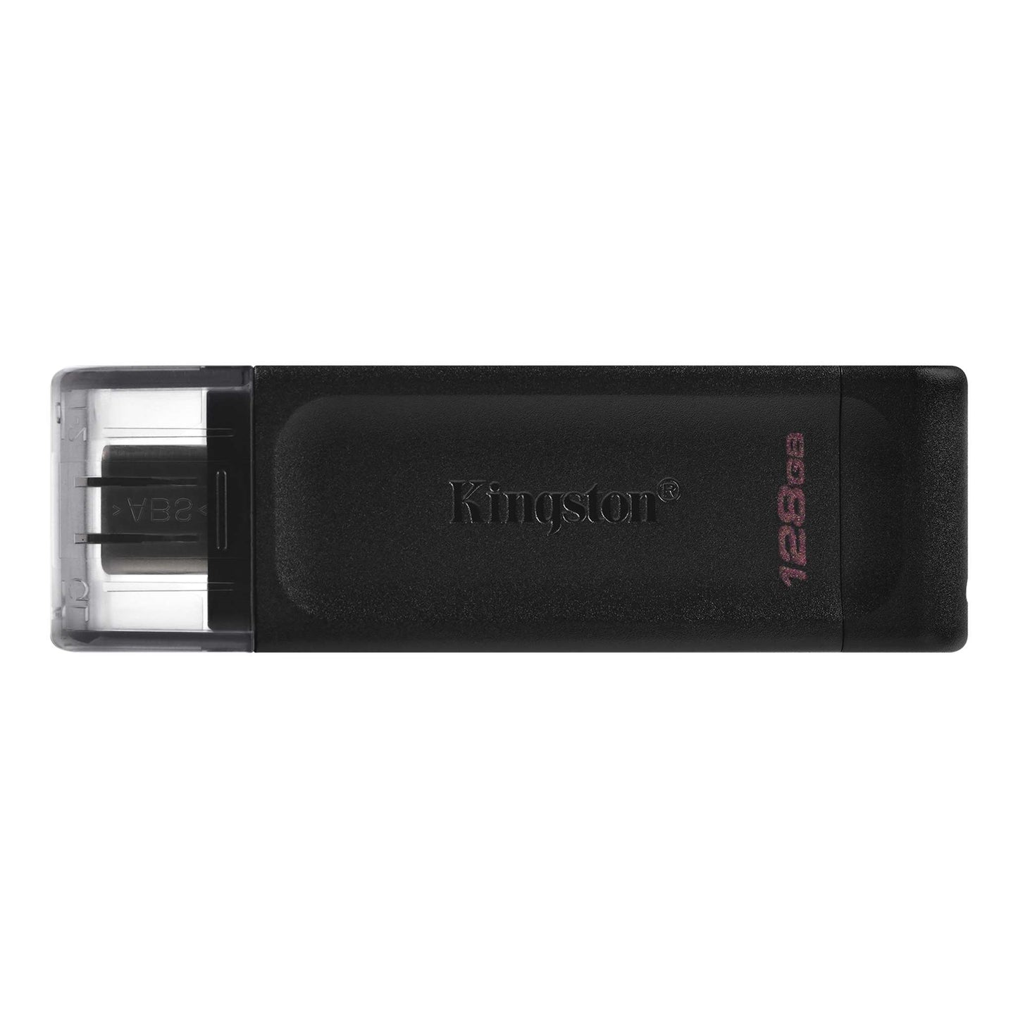 Kingston DT70/128GB DataTraveler 128GB USB Flash Drive, USB 3.2, USB-C, Gen1, 80MB/s, Cap Design, Black, Retail. - PC Gear UK