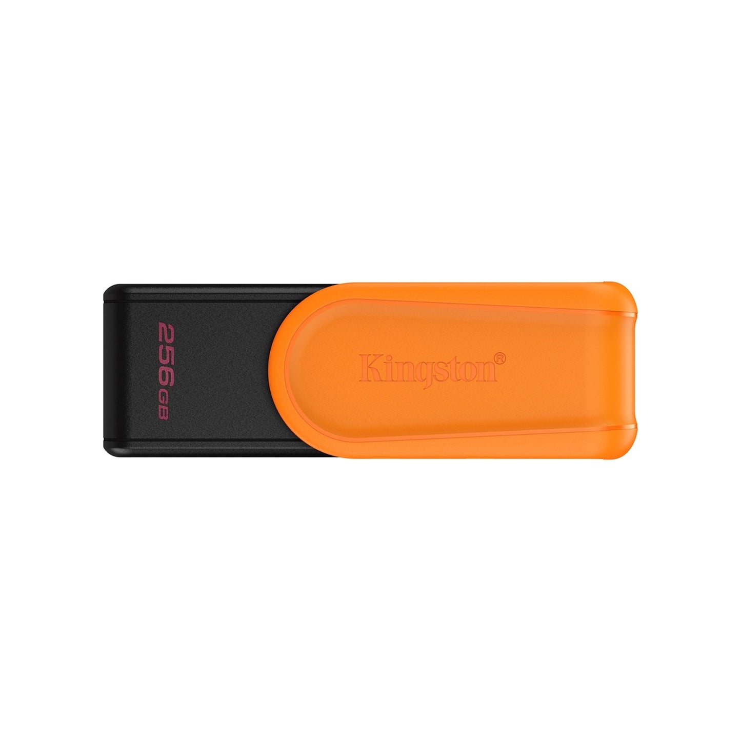 Kingston DataTraveler Exodia S DTXS/256GB USB Flash Drive, 256GB, USB 3.2, Black/Orange, Swivel Cap Design - PC Gear UK