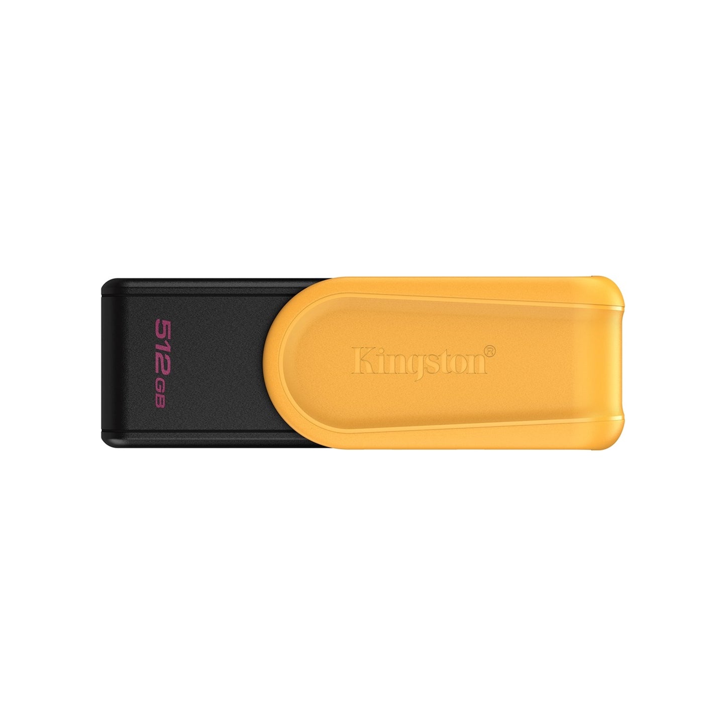 Kingston DataTraveler Exodia S DTXS/512GB USB Flash Drive, 512GB, USB 3.2, Black/Yellow, Swivel Cap Design - PC Gear UK