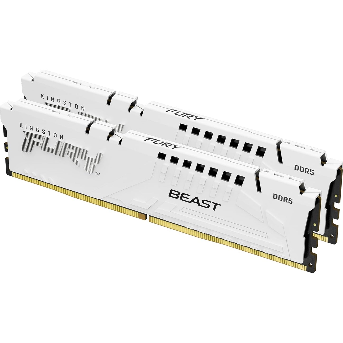 Kingston FURY Beast RGB KF564C32BWEK2-64 64GB (32GB x2) DDR5 6400MT/s White System Memory - PC Gear UK