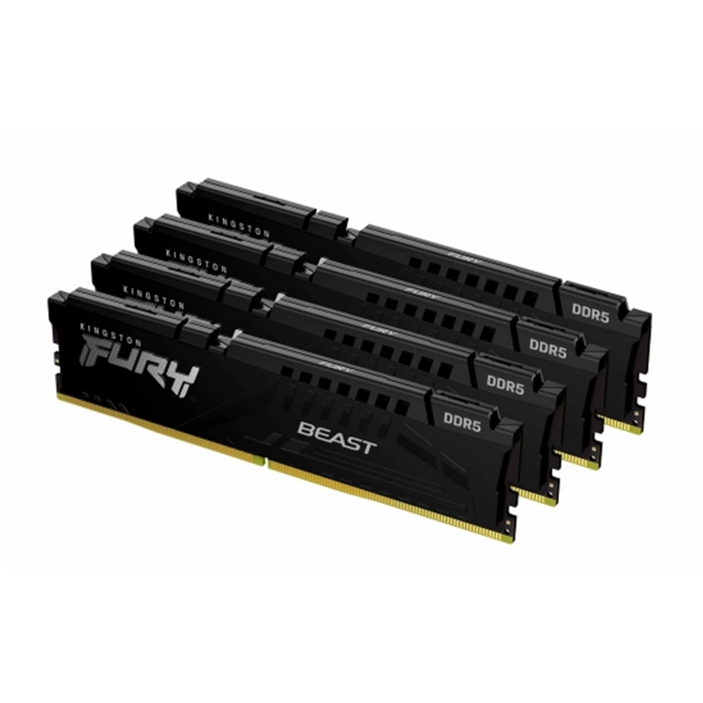 Kingston Fury Beast KF556C40BBK4-128 128GB 32GB (32GB 4G x 64-Bit x 4 pcs.) DDR5-5600 CL40 288-Pin DIMM Kit - PC Gear UK