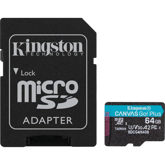 Kingston Canvas Go! Plus SDCG4/256GB 256GB Micro SD Card, UHS-1 (U3) - PC Gear UK