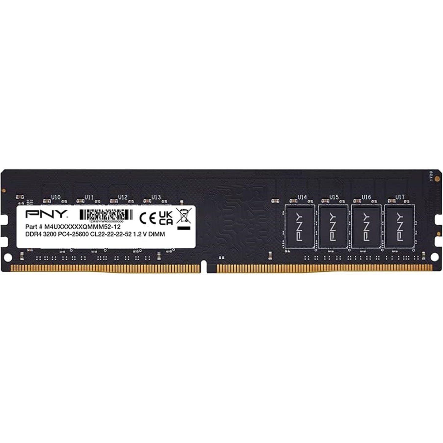 PNY MD8GSD43200-SI 8GB DDR4 3200MHz DIMM Bulk System Memory - PC Gear UK