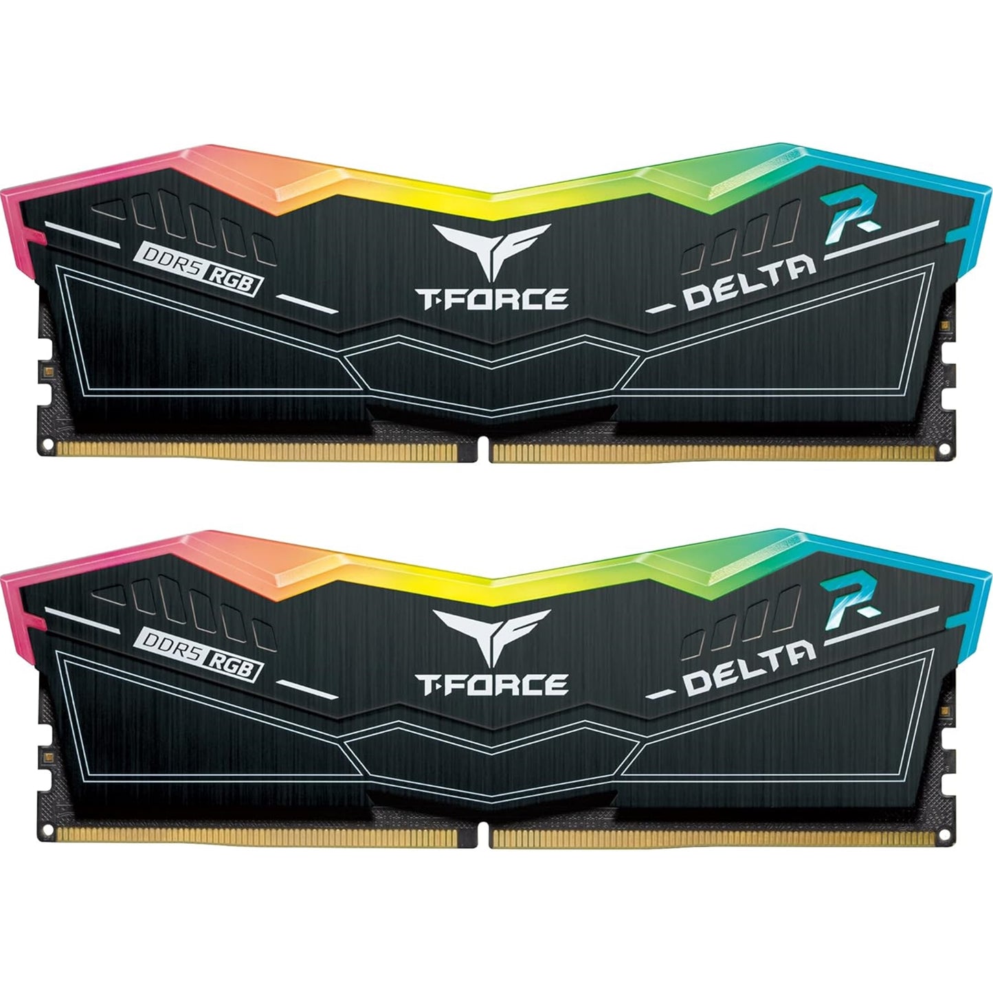 TEAMGROUP T-Force RGB FF3D564G6000HC38ADC01 64GB (2x32GB) System Memory, 6000MHz, DDR5 Kit, Black - PC Gear UK