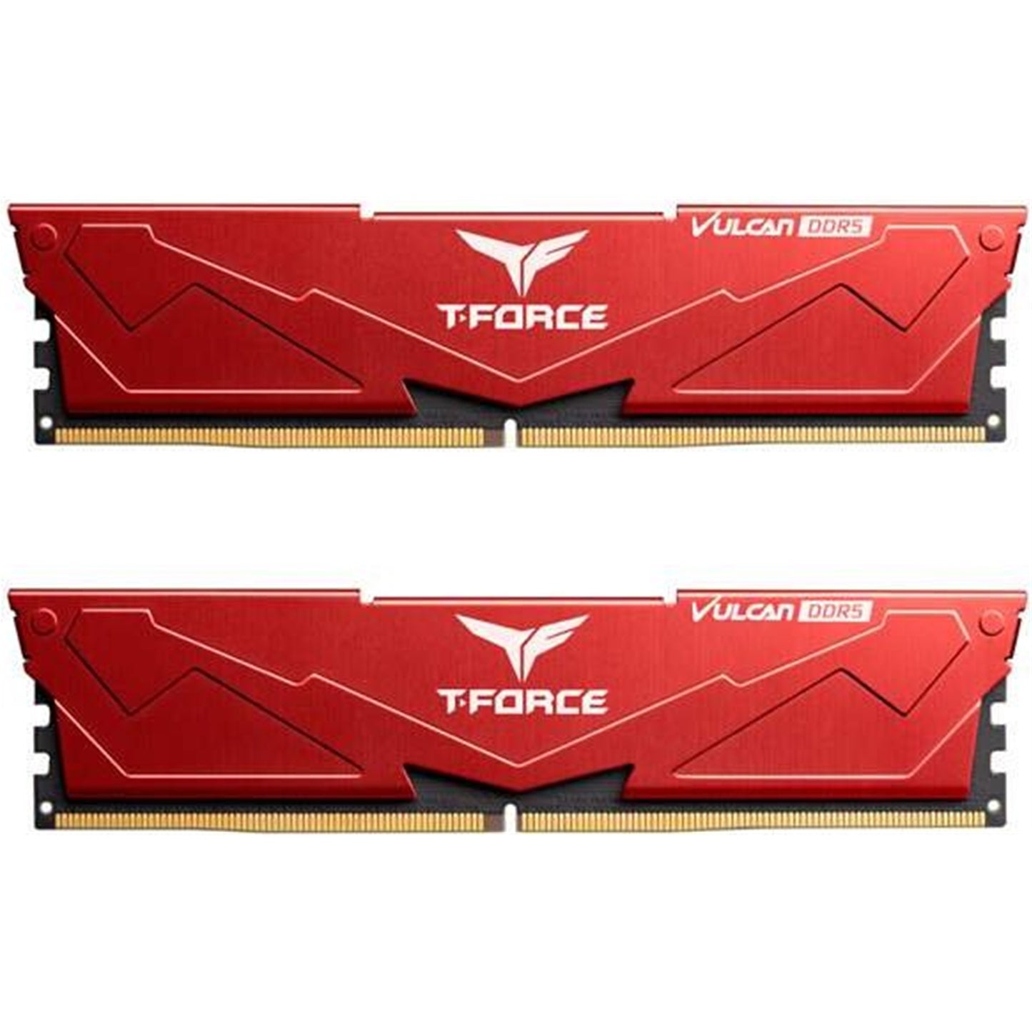 TeamGroup T-Force VULCAN Red DIMM Kit 64GB (2 x 32GB), DDR5 6000MHz System Memory - PC Gear UK