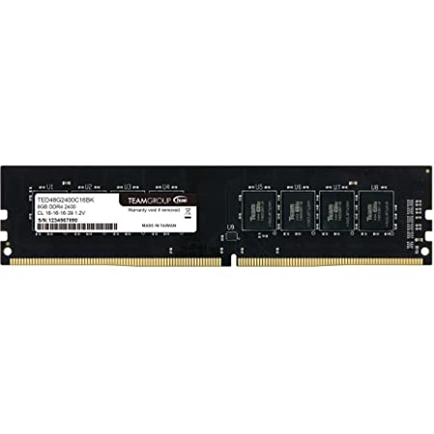 Team ELITE 8GB No Heatsink (1x8GB) DDR4 3200MHz DIMM System Memory Bulk Packed - PC Gear UK
