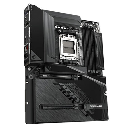 GIGABYTE B850 AORUS STEALTH AMD AM5 ATX Motherboard, 4x DDR5, 4x M.2, PCIe 5.0, Wi-Fi 7, 5GbE LAN