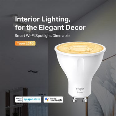 TP-Link Tapo L610 Smart Wi-Fi Spotlight GU10 Dimmable 2700K | 4-Pack
