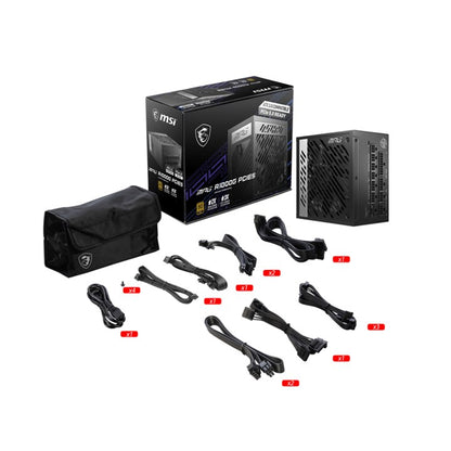 MSI MPG A1000G PCIE5 | 1000W | ATX 3.0 | 80 PLUS Gold | Fully Modular | PCIe 5.0 | PSU