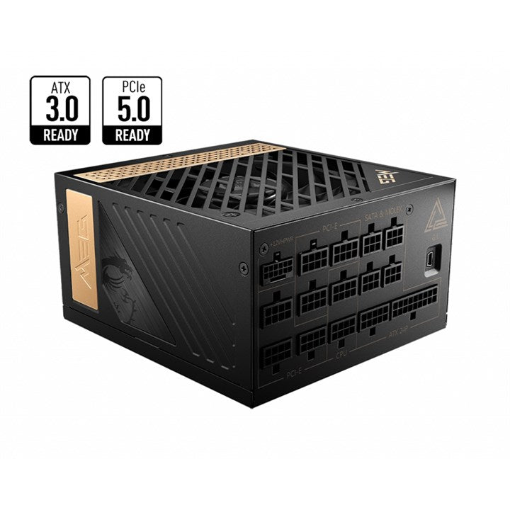 MSI MEG AI1300P PCIE5 | 1300W | ATX 3.1 | 80 PLUS Platinum | Fully Modular | PCIe 5.0 | PSU
