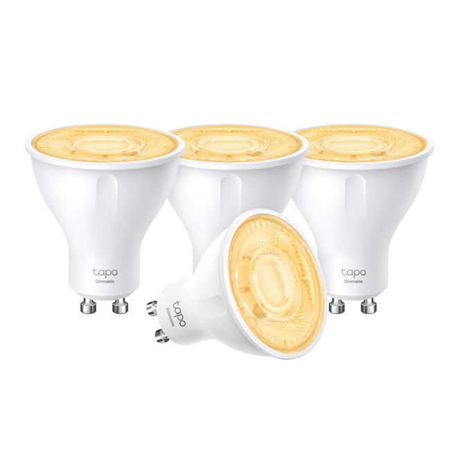 TP-Link Tapo L610 Smart Wi-Fi Spotlight GU10 Dimmable 2700K | 4-Pack