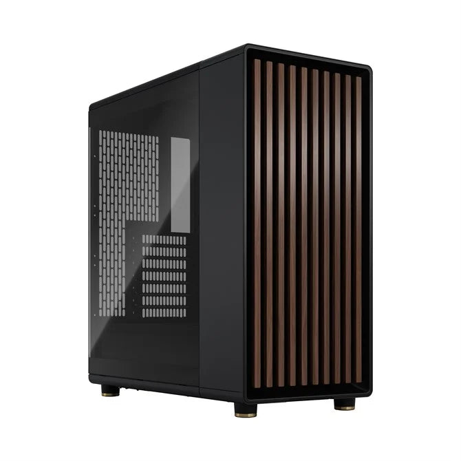Fractal Design North Mid Tower ATX Case, Tempered Glass, 2x140mm Fans, Charcoal Black