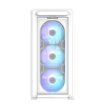 ASUS A23 PLUS ARGB mATX Mid Tower Case | 4 ARGB Fans | 360mm Radiator | White