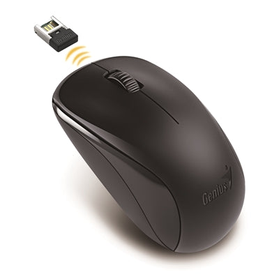 Genius NX-7000 Wireless Mouse - 2.4GHz, 1200 DPI, Ambidextrous, Black