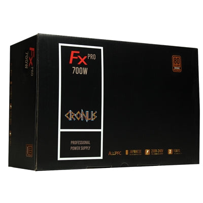 CRONUS 700ATV FX PRO 700W PSU, 140mm Silent Cooling Fan, 80 PLUS Bronze, Non Modular, Flat Black Cables, Supreme Performance