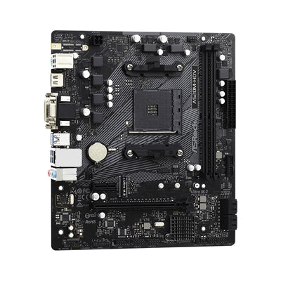 ASRock, ASRock A520M-HDV Super Alloy AMD AM4 Socket Motherboard, Micro-ATX, 2x DDR4 Slots, 1x M.2 Socket, GbE LAN, 1x D-Sub / 1x DVI-D / 1x HDMI Port, AMD A520, Micro ATX Form Factor: 9.0-in x 7.9-in, 23.0 cm x 20.1 cmSolid Capacitor design