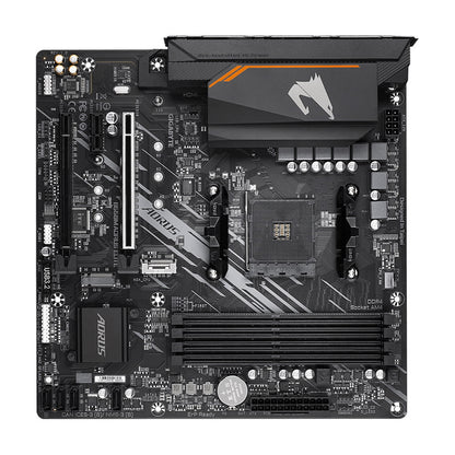 Gigabyte B550M AORUS ELITE Ultra Durable AMD AM4 Socket Motherboard, Micro-ATX, 4x DDR4 Slots, 2x M.2 Sockets, Fitted I/O Shield, GbE LAN, 1x DVI-D / 1x HDMI Port - PC Gear UK
