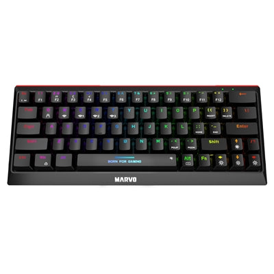 Marvo Scorpion KG962W-UK Tri-Mode Wireless and Wired 60% TKL Mechanical Gaming Keyboard - PC Gear UK