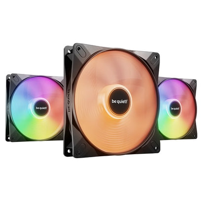 be quiet! Light Wings LX 140mm PWM ARGB Fan | Triple Pack | BL127 | 1200 RPM | Daisy-Chain | Case Fan