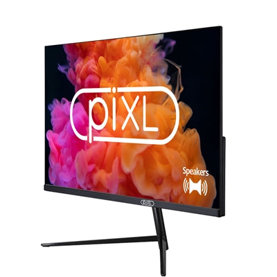 piXL PXD24VH 24 Inch Frameless Monitor, Widescreen, 6.5ms Response Time, 60Hz Refresh Rate, Full HD 1920 x 1080, 16:10 Aspect Ratio, VGA, HDMI, Internal PSU, Speakers, 16.7 Million Colour Support, Black Finish - PC Gear UK