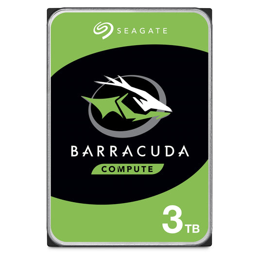Seagate BarraCuda ST3000DM007 3TB 3.5" 5400RPM 256MB Cache SATA III Internal Hard Drive - PC Gear UK