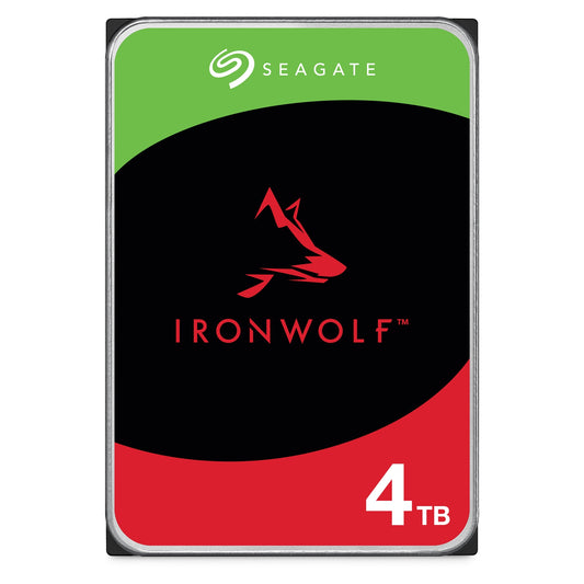 Seagate Ironwolf NAS ST4000VN006 4TB 3.5" 5400RPM 256MB Cache SATA III Internal Hard Drive - PC Gear UK