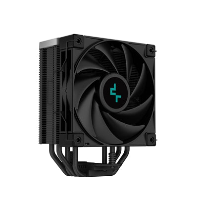 DeepCool AK400 Zero Dark Fan CPU Cooler, Universal Socket, High Performance 120mm Silent Hydro Bearing PWM Black Fan, 1850RPM, 4 Heat Pipes, Unique Matrix Fin Design, All Black, Intel LGA 1700 Bracket Included - PC Gear UK